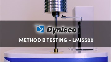 ASTM/ISO Method B Test Using the Dynisco LMI5500 Melt Flow Indexer