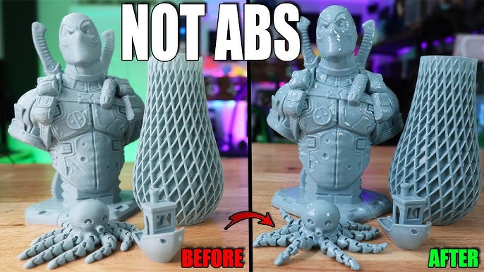 Post-Processing ABS and PLA 3D Prints