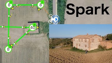 "Spark Pro" app - Waypoint Mission Test1 - Raw footage