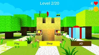 The game find the button in minecraft level 1-4 android screenshot 5