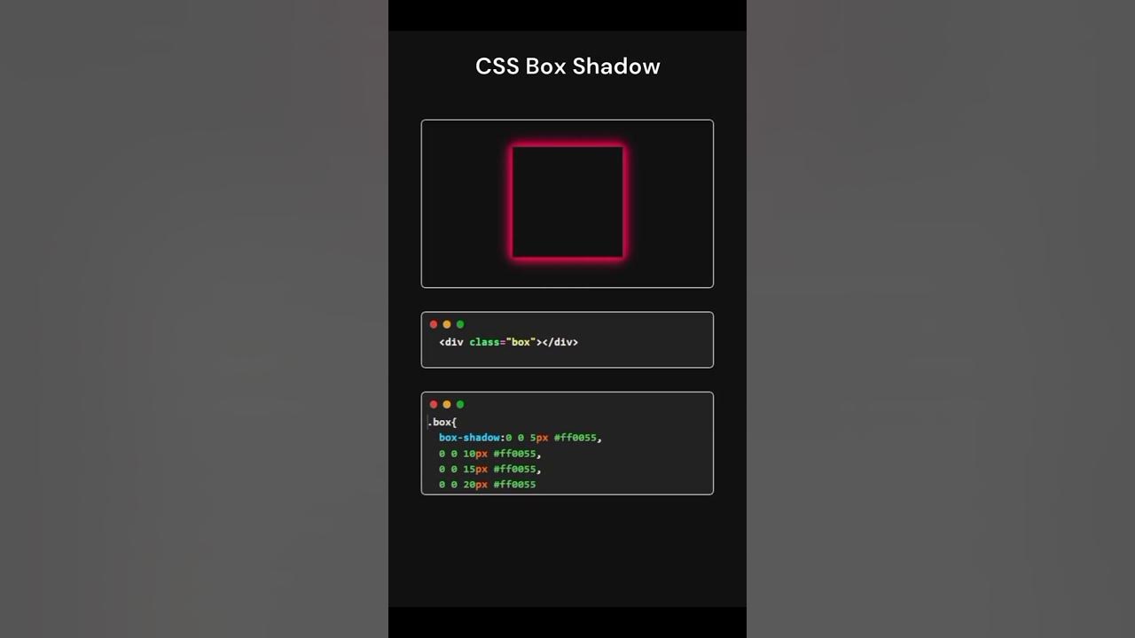 how to make CSS box shadows effects using CSS trending reels - YouTube