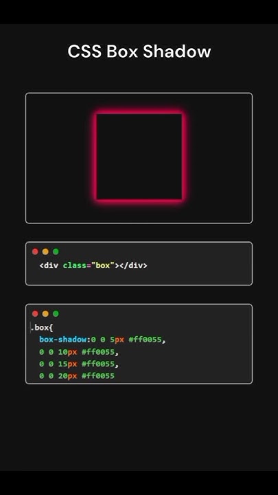 how to make CSS box shadows effects using CSS trending reels - YouTube