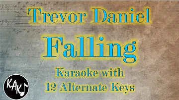 Falling Karaoke - Trevor Daniel Instrumental Original Lower Higher Female Key