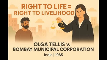 Olga Tellis v. Bombay Municipal Corporation (1985) - Right to Livelihood #youtubelaw #OlgaTellis