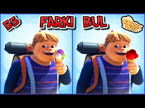 RAFADAN TAYFA - Farkı Bulma 55 👌Fark Bul Bulmaca Oyunu ( Oyuncak Köyü )