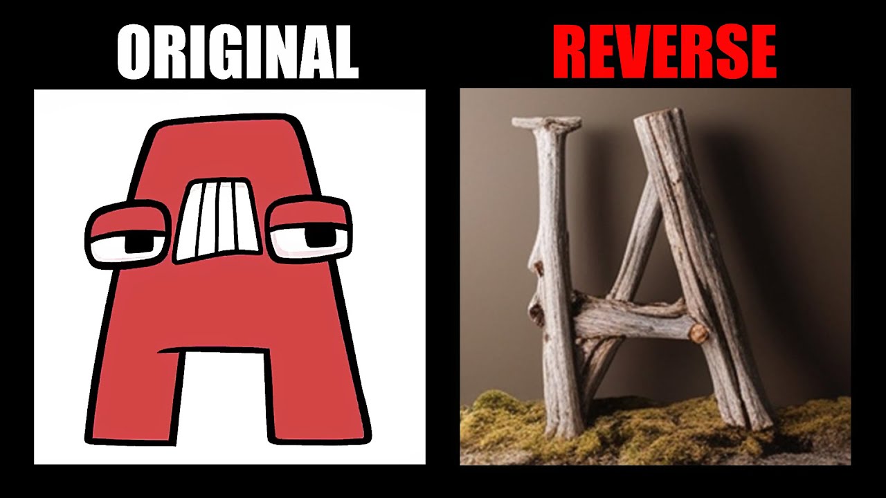 Reverse Alphabet Lore But In Tree Branches (A-Z) - Alphabet Lore Meme Animation - TD Rainbow