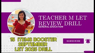 GEN ED BOOSTER LET SEPTEMBER 2025 DRILL