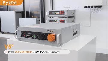 V5 | Pytes 2nd Gen 51.2V 100Ah LFP Battery – Compact Power, Smarter Energy Storage