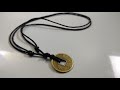 How to make a good luck chinese feng shui coin necklace  quick  easy 