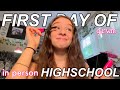 FIRST DAY OF HIGHSCHOOL GRWM *in person* 2021 !!