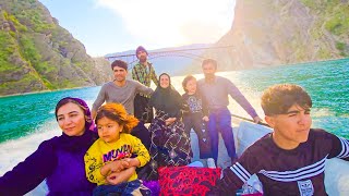 Семейный день на природе семьи Амира: пикник и приключение на лодке