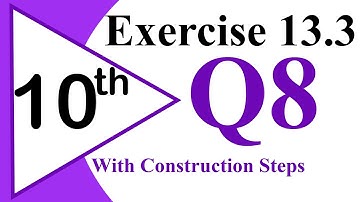 52-| EXERCISE-13.3 | Q8.Draw two circles with radii 3.5 cm and 2 cm. If their Centers are 6 cm ap...