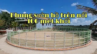 Thiết kế xây dựng hồ tròn nổi nuôi tôm