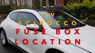 VW Scirocco/Golf Fuse Box Locations