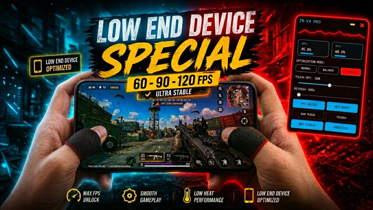 LOW-END DEVICE SPECIAL) Real 100% Smooth Gaming + Floating Window