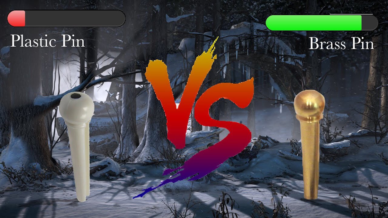 Plastic Bridge Pins Vs Brass Bridge Pins (Test) YouTube