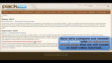 Setting a Basic Article List & Review of Article Details Page in DNN Publishing Module by PackFlash