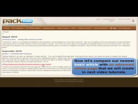 Setting a Basic Article List & Review of Article Details Page in DNN Publishing Module by PackFlash