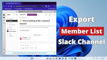 How to Export the List of Members in Slack Channel