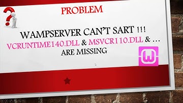 Solve Wamp Error VCRUNTIME140 dll is missing in Windows