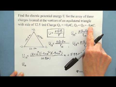 विद्युत स्थितिज ऊर्जा और क्षमता: अभ्यास प्रश्न 2