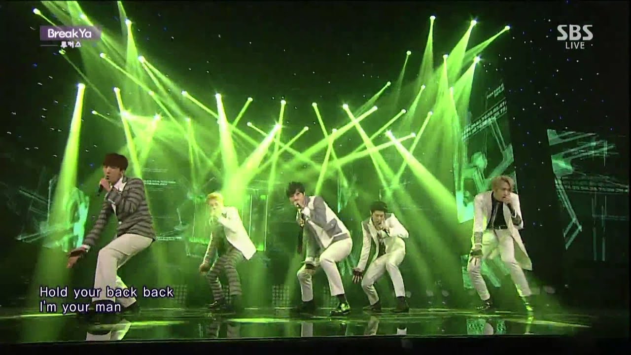 Лукас (LU: KUS) Break Ya (Breaking Night) @ Популярная песня Inkigayo 150111
