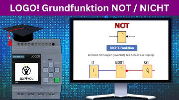 NOT / NICHT Grundfunktion - Siemens LOGO! Online Kurs Kapitel 2.2 - LOGO! programmieren lernen
