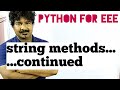 python for EEE #28 || string methods || python by seenu sir ||
