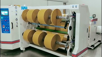 600MM Large diameter slitter rewinding machine for double sides adhesive tape jumbo roll