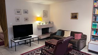 Video tour of furnished 4-room apartment in 2502 Biel - entrance, hallway and living area