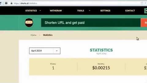 Shorte.st Tutorial - Quick Link