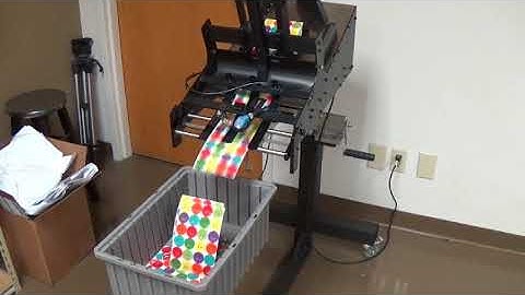 Superior-PHS: Maxim RX-12BC Batch Count Feeder. Counting 4.5 x 6.5 Label Sheets