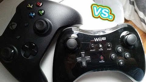 Nintendo Wii U Pro Controller vs. XBox One Controller