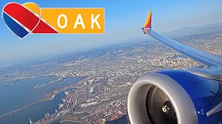 Southwest Airlines Boeing 737 MAX 8 Takeoff from Oakland International Airport