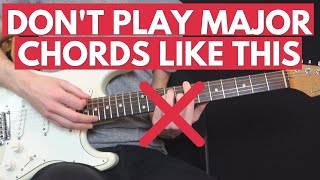 Miniatura de vídeo de "Don't play your Major chords this way (play them like this instead)"
