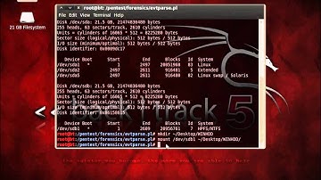 Backtrack 5 Gnome - evtparse.pl
