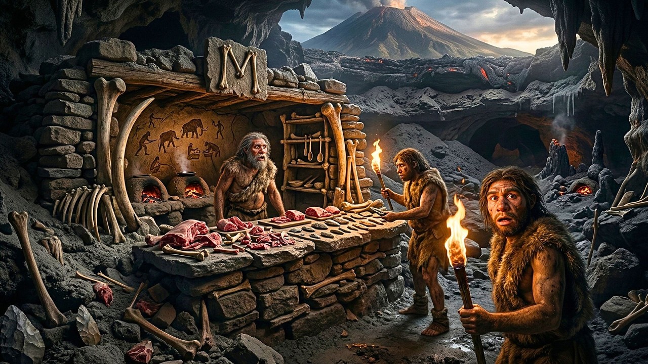 Life 300 Thousand Years Ago | The Fast Food Restaurant Found Under a Volcano