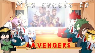 Mha reacts to avengers|| 1/? || check description