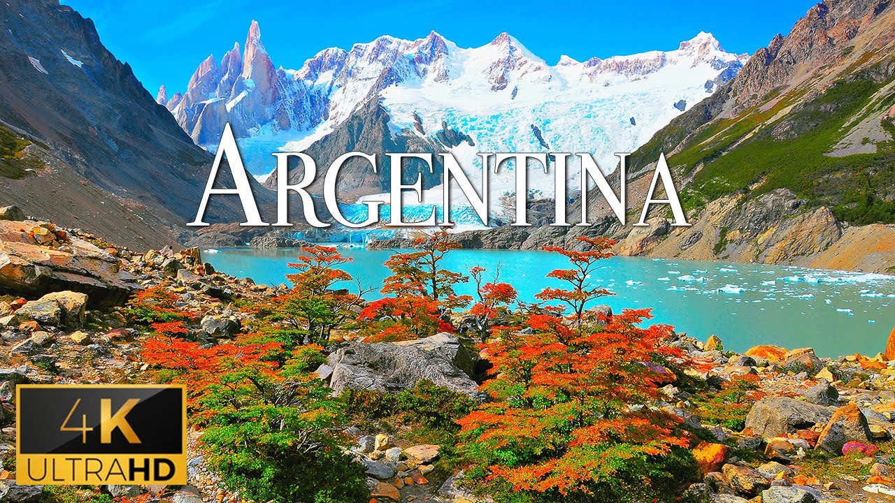 FLYING OVER ARGENTINA (4K Video UHD) - Calming Music With Beautiful Nature Video For Relaxation