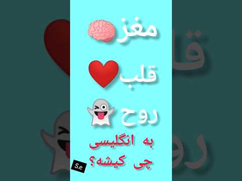 زبان انگلیسی مغز قلب و روح به انگلیسی چی میشه