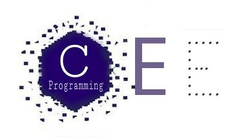 E star pattern in c (hindi).| C programming in hindi | star patterns in c programming