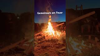 Gemeinsam am Feuer🔥✈️ #flugzeug #aviation #segelfliegen #flying #glider #landing #feuer