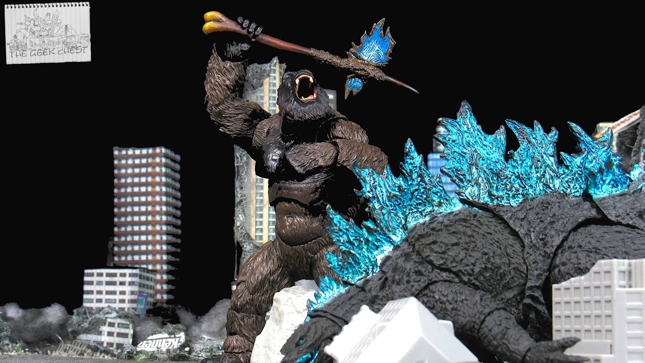 SH MonsterArts Godzilla VS Kong - Kong 2021 - Bandai Tamashii Legendary  Kaiju Figure Review