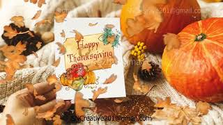 Thanksgiving Set 10 - Virtual Green Screen Background Loop