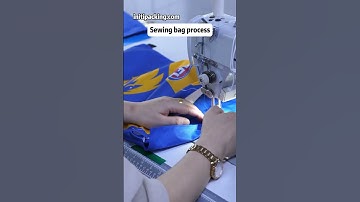 Sewing drawstring bag #custombag #bagfactory #initipacking