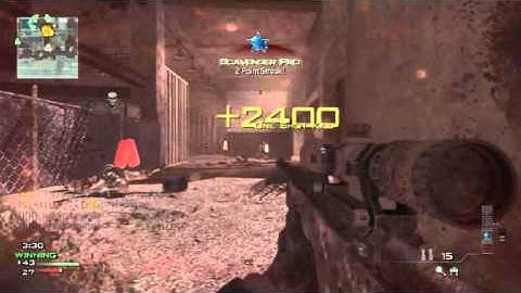 MW3 Gameplay - Double Kill Quickscope