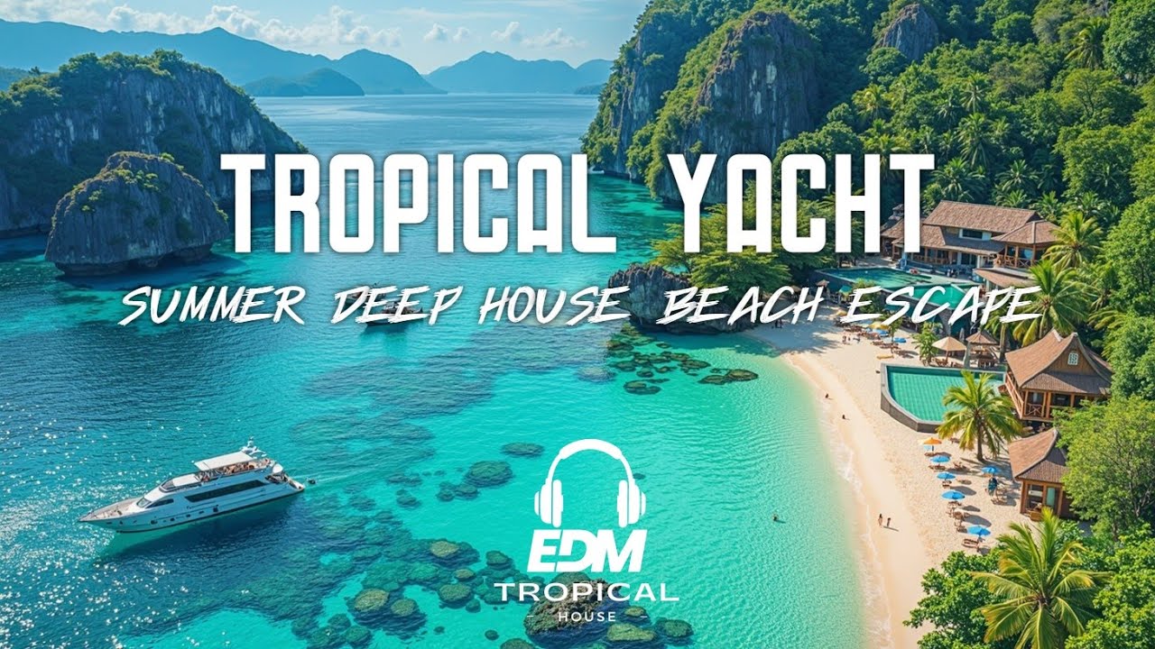 Красивая Расслабляющая Тропическая Чилл Музыка - Ваш Идеальный Райский Побег в 4K