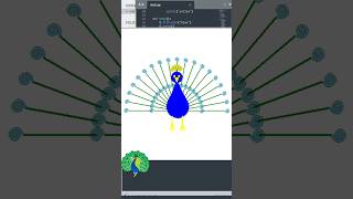 Python turtle: Peacock made with python turtle.