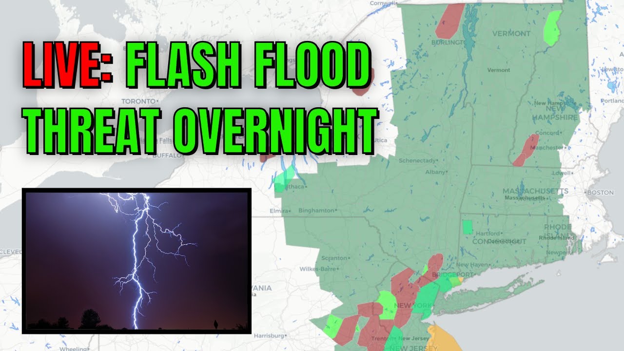 LIVE: FLASH FLOOD THREAT overnight across parts of the Mid Atlantic and ...