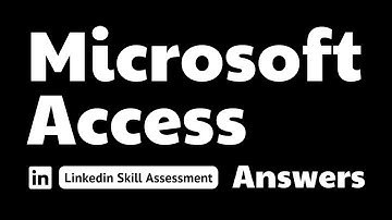 microsoft access linkedin quiz answers || theanswershome